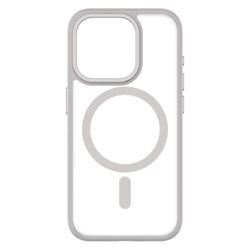 QDOS Hybrid Soft Case for iPhone 15 Pro Max - White Grey
