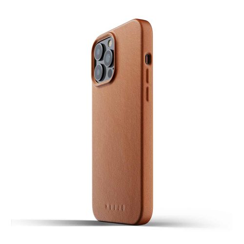 Mujjo Full Leather Case for iPhone 13 Pro Max - Tan