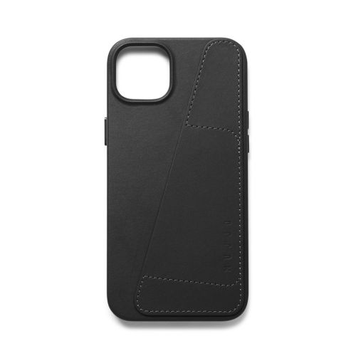 Mujjo Full Leather Wallet Case for iPhone 14 Plus - Black