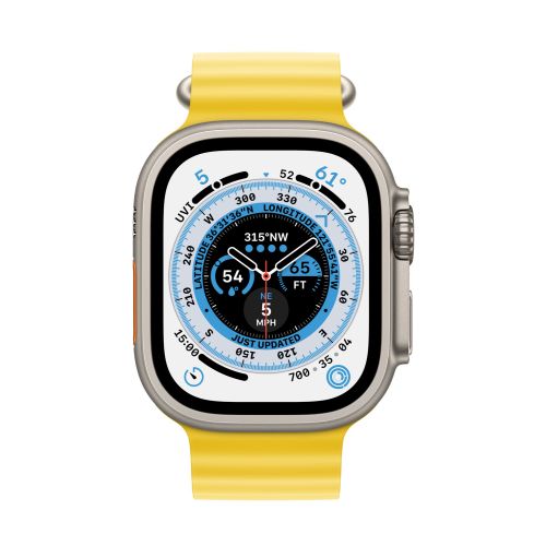 Apple Watch 49mm Ocean Band Yellow
