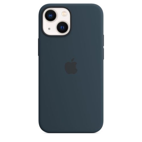 Apple iPhone 13 mini Silicone Case w/MagSafe Abyss Blue
