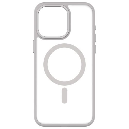QDOS Hybrid Soft Case for iPhone 15 Pro - White Grey