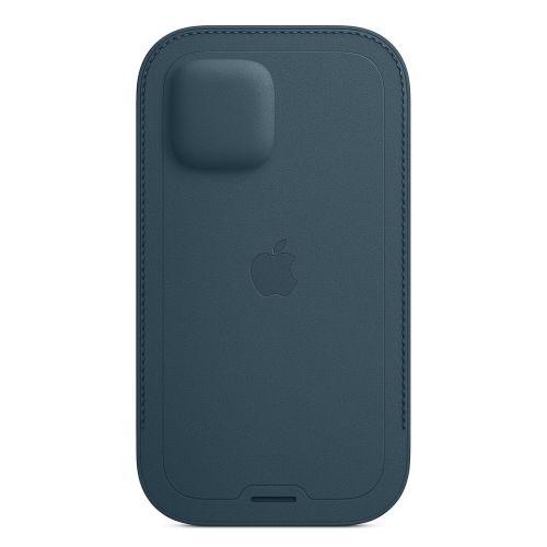 Apple iPhone 12 mini Leather Sleeve w/MagSafe Baltic Blue