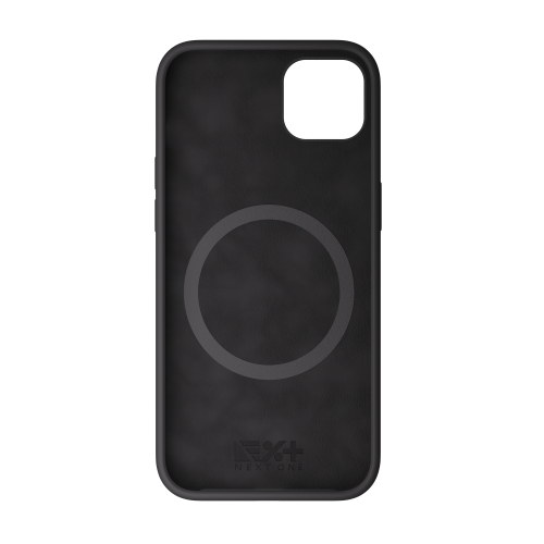 NEXT.ONE BLACK SILICONE CASE FOR IPHONE 14 PLUS MAGSAFE COMPATIBLE
