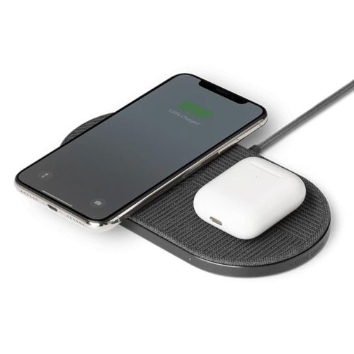 Native Union Drop XL Wireless Charger Qi 2x10W w/Power Supply Slate
