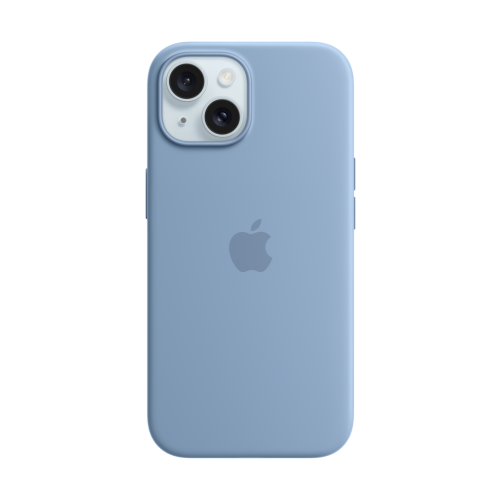 Apple iPhone 15 Silicone Case w/MagSafe - Winter Blue