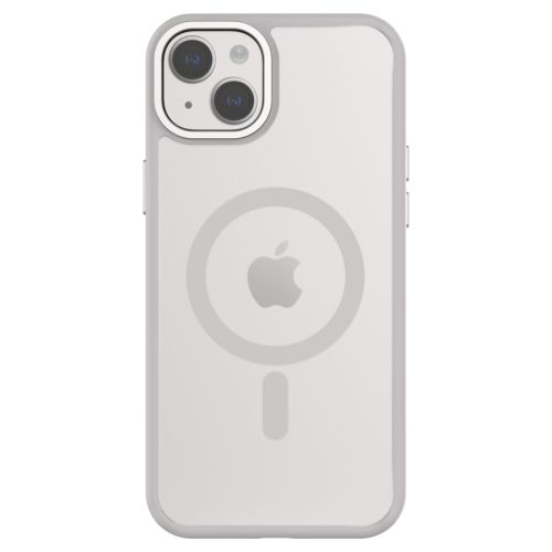 QDOS Hybrid Soft Case for iPhone 15 Plus - White Grey