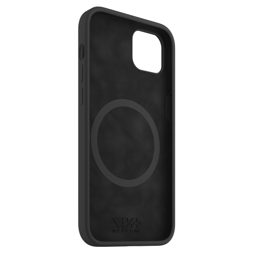 NEXT.ONE BLACK SILICONE CASE FOR IPHONE 14 PLUS MAGSAFE COMPATIBLE